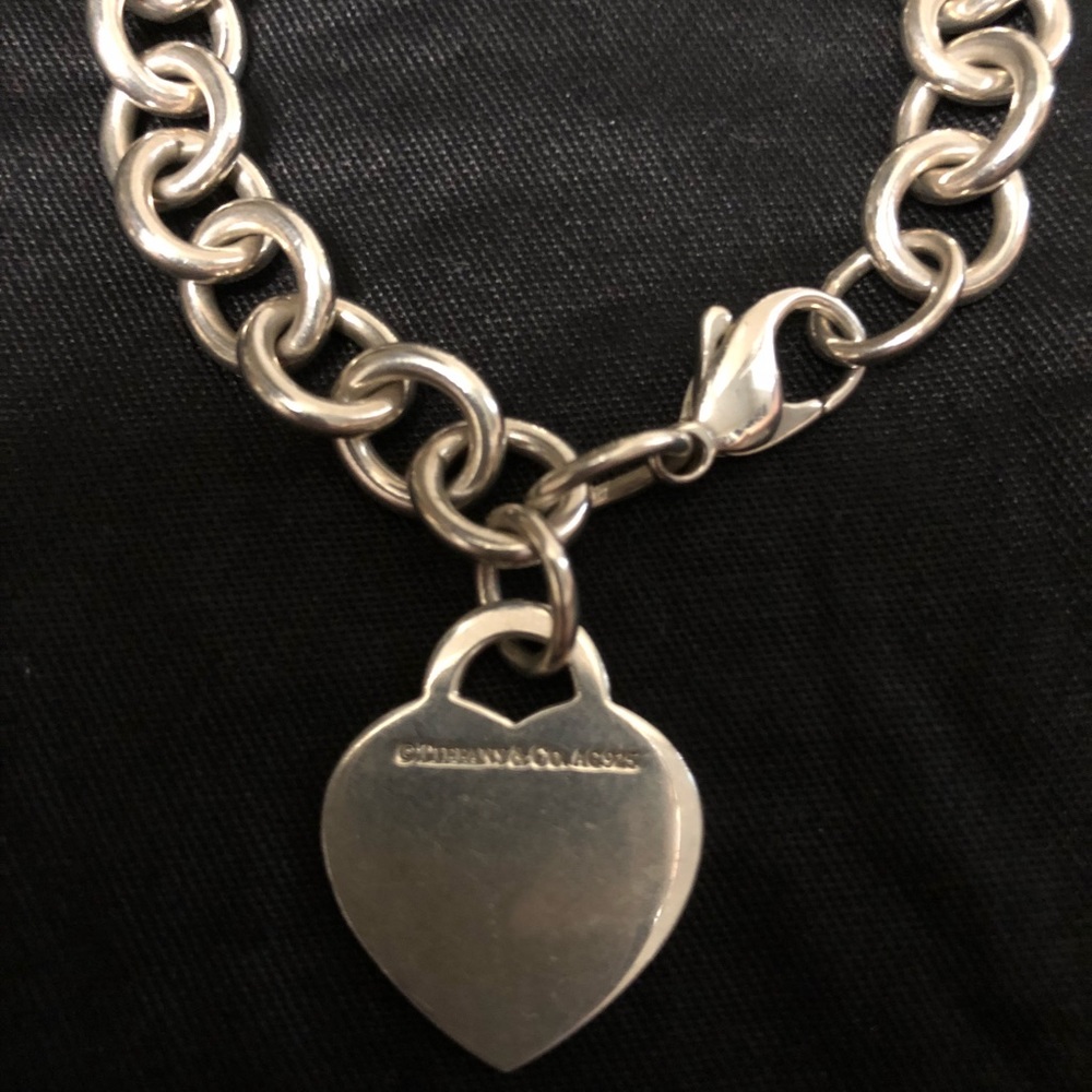 ***SOLD***Tiffany Heart Tag Charm Bracelet - Picture 5 of 5